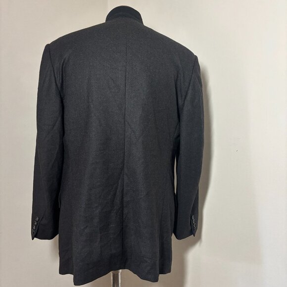 $1695 Corneliani Vogue Jacket Charcoal Extra Fine Flannel Wool Blazer It 54/44R - Picture 7 of 12